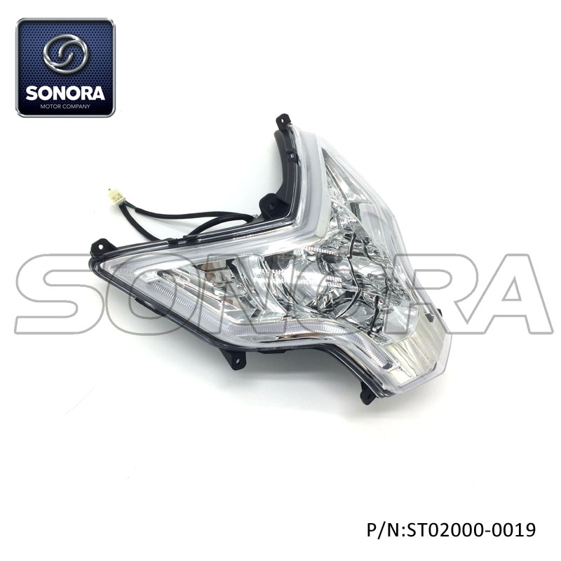 LONGJIA Pieza de repuesto LJ50QT-3J Faro delantero (P / N: ST02000-0019) Calidad superior