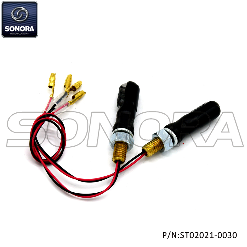 E-mark LED winker LENTE DE HUMO CUERPO NEGRO 0030 (P / N: ST02021-0030) calidad superior