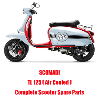 SCOMADI TL125 Piezas de motor de scooter refrigerado por aire Piezas de repuesto de scooter completo Calidad original