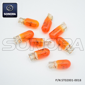 Bombilla 12V 5W T10 naranja (P / N: ST02001-0018) Calidad superior