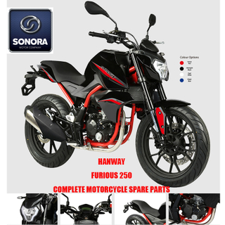 HANWAY Furious 125 Furious 200 Furious 250 Repuestos completos de motocicleta