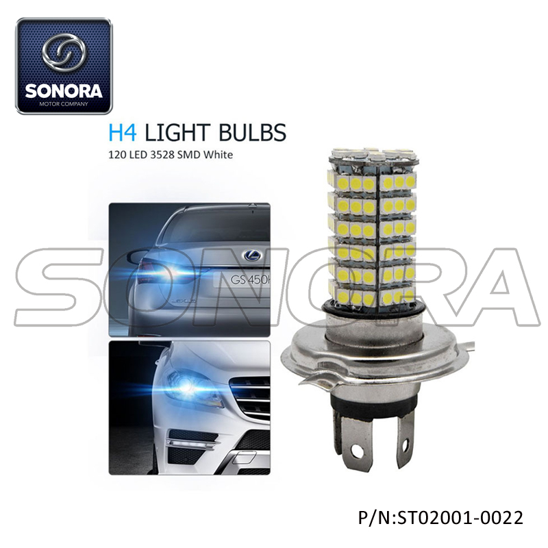 Bombilla de luz de cabeza LED H4 120SMD (P / N: ST02001-0022) calidad superior