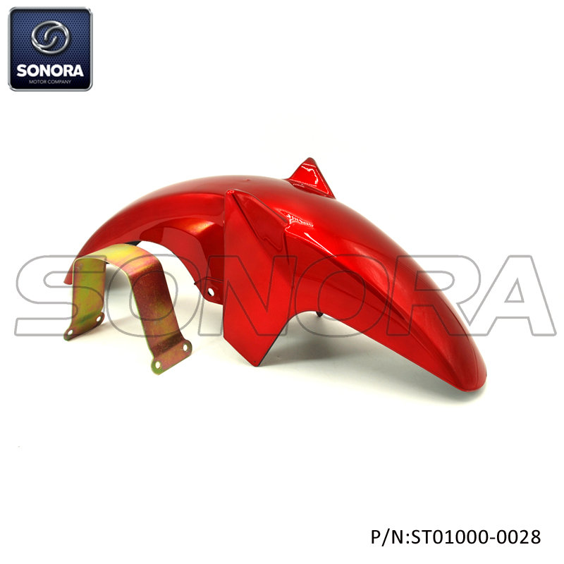 YAMAHA YBR125 Front Fender Red (P / N: ST01000-0028) Calidad superior