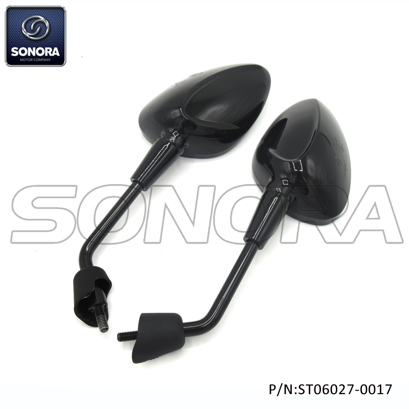 Vespa Sprint Mirror-Gloss Black Version (P / N: ST06027-0017) Calidad superior